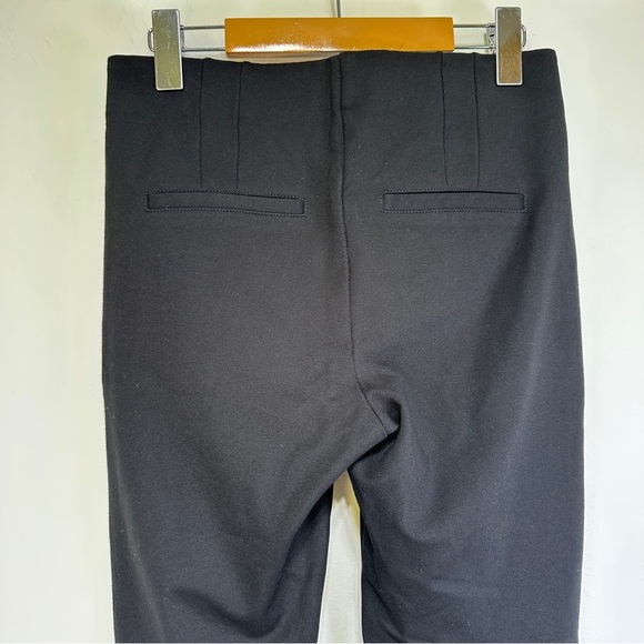 Suzy Shier Black Leggings with Silver Zipper Accents – Pull-On Style Size M - Picture 4 of 5